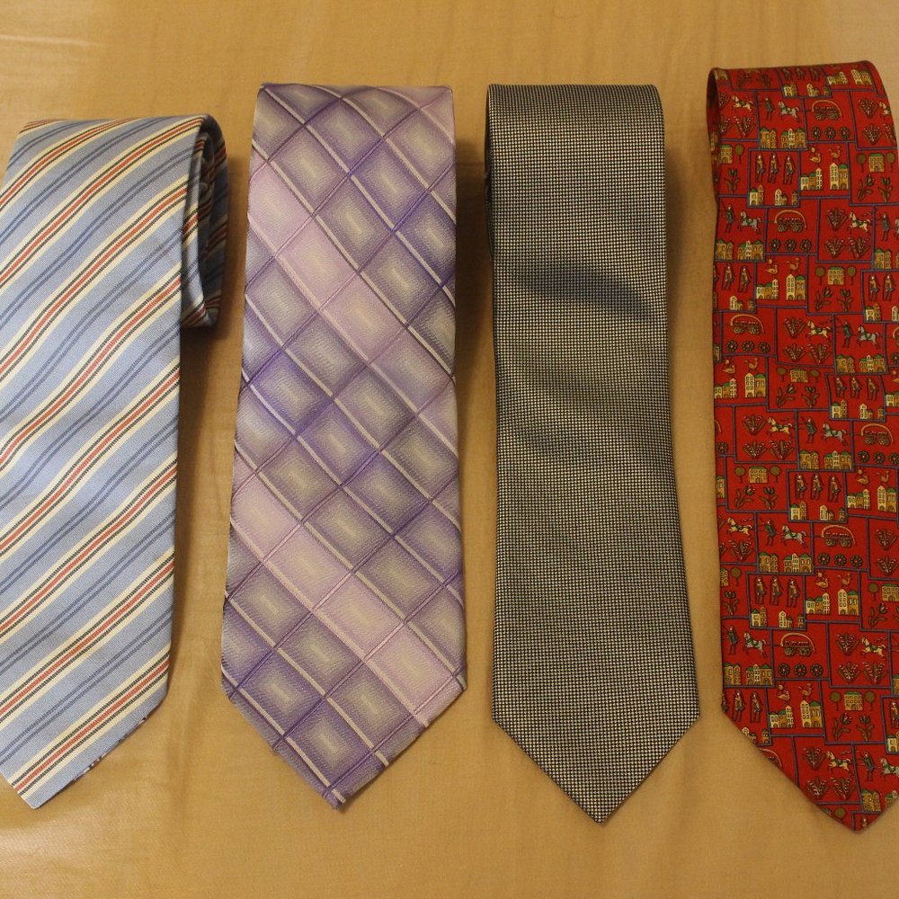 Hermes and Ferragamo ties (buy 2 get 2 free)